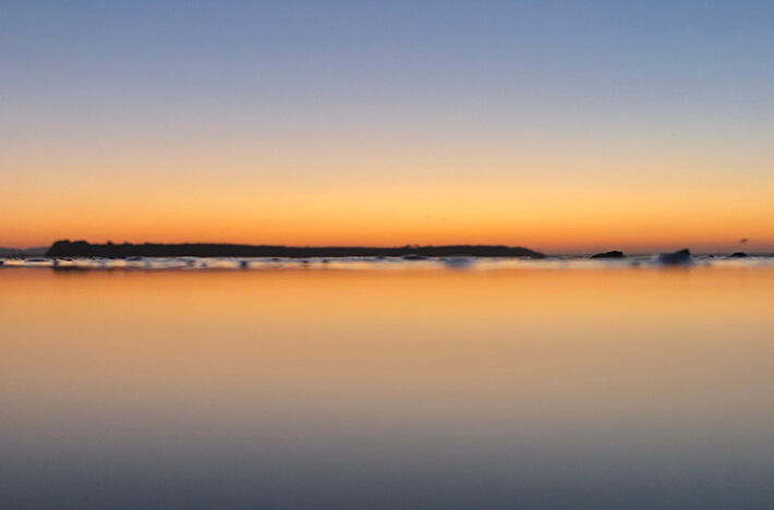 The inspring colours of a Dorset sunset